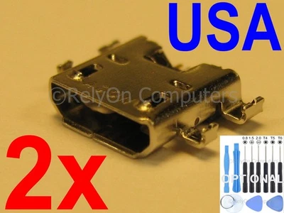 2x Para ME571KL K009 Asus Google NEXUS 7 FHD 2ª Generación 2013 Puerto de Carga Micro USB Foto 1 de 4