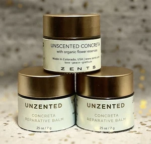 3x~Zents~NONZENTED~Balsamo riparatore per cemento~.25 oz/7 g ciascuno~Mini/formato da viaggio~NUOVO SENZA SCATOLA~ - Foto 1 di 1