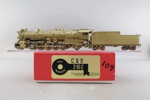 Modelo de latón HO - Llave C&S Colorado y Southern 2-10-2 - Sin pintar - 1978 funcionando - Sam - Imagen 1 de 24