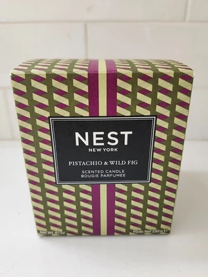 全新带盒 Nest 纽约开心果和野生无花果经典香氛蜡烛 8.1 盎司 — 第 1/4 张图片