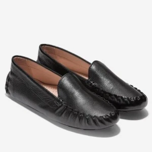 Scarpe mocassino driver Evelyn COLE HAAN in pelle nera nuove senza etichette taglia 7 - Foto 1 di 7