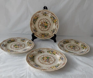 Antique 1830-54 Ridgways England Apple Blossom Bread & Butter Plates Set Of 4 - Picture 1 of 17