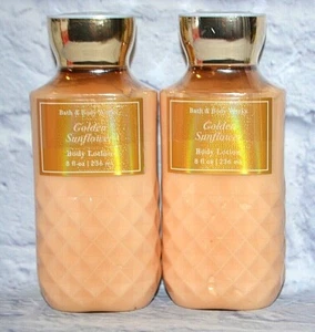 2 BATH & BODY WORKS GOLDEN SUNFLOWER BODY LOTION CREAM HAND LARGE 8 OZ NEW - Picture 1 of 5