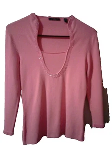 Camisa para mujer de CYRUS color salmón brillante pequeña excelente estado envío gratuito  - Imagen 1 de 6