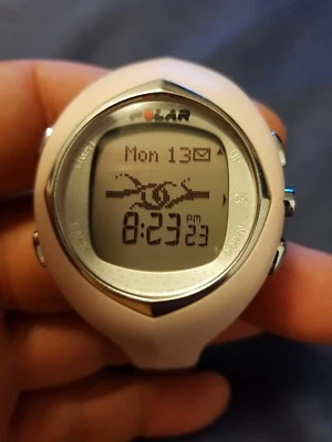 Polar F6 Pink Coral Heart Rate Monitor Ladies Watch - Image 1 of 4