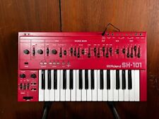 Roland SH-101 RARE RED COLOR monophonic bass synthesizer w/ power supply