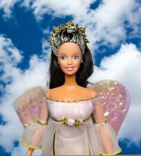 Vintage 2001 Mattel Barbie Angelic Harmony Hispanic Pink Gown Wings Halo