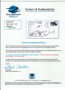 NASA Astronaut CHARLES CONRAD Signed Autograph Cover ZARELLI LOA Space !! - Picture 1 of 3