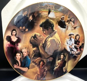 Bradford Exchange Gone With The Wind Commemorative Plate A Story of Passion  COA - Bild 1 von 7