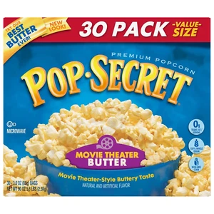 Pop Secret Popcorn, Movie Theater Butter, 3 Oz., 30/Box (220-00633) - Picture 1 of 12