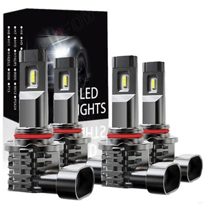 LED Headlight Bulbs Combo 6000K For Acura Integra 1994-2001 High Low Beam Lights - Picture 1 of 14