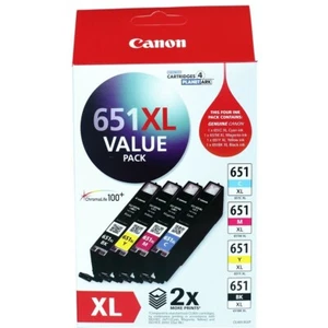 Genuine Original Canon PG 650XL / CLI 651XL Colours / Value Pack Ink Cartridge - Picture 1 of 9