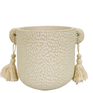 Urban Kinsley 13cm Small Concrete Planter Cream Plant Flower Pot Desk Home Decor - Picture 1 of 1