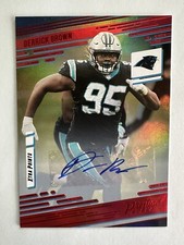 2021 Panini Prestige Xtra Points Premium Red Signatures Derrick Brown Auto #80