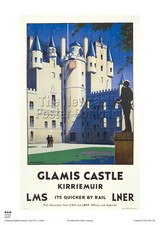 SCOTLAND GLAMIS CASTLE VINTAGE RAILWAY TRAVEL POSTER ART SHAKESPEARE ADVERT 