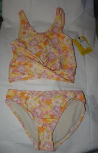 NEW Girls GAP Floral flowers 2pc Swimsuit sz 10 tankini swimwear $39.50 lined - Picture 1 of 18