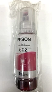 Epson 502 Magenta Ink Bottle Genuine - Sealed - Picture 1 of 1