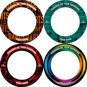 Personalised Dartboard Surround Heavy Duty Dart Board Rubber Ring Designs - Picture 1 of 5