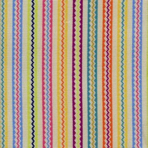 Andrew Martin Rainbow Epingle Stripe Upholstery Fabric- Talitha Cocktail 3.25 yd - Picture 1 of 1