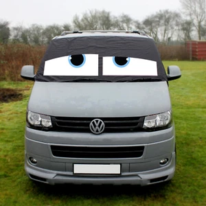 VW Screen Cover T5 Blue Eyes Curtains Window Screen Camping Blackout Blind - Picture 1 of 4