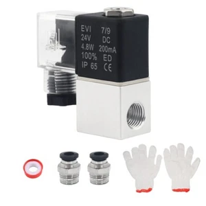 1/4" NPT 2-Wege 2V025-08 Schließer DC24V Elektrisches Magnetventil-Sets - Bild 1 von 12