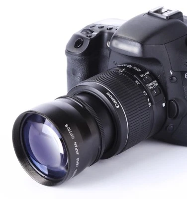 HD WIDE ANGLE MACRO LENS FOR CANON EOS DIGITAL REBEL W/50mm f/1.8 STM II 49/52mm - Image 1 of 4