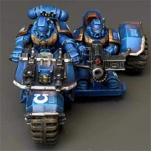 Attack Bike Space Marines GW Warhammer 40K miniature figura dipinta prevendita - Foto 1 di 7