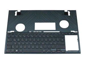 Oryginalna klawiatura Asus UX582ZM z Topcase DE (niemiecki) niebiesko-niebieska z podświetleniem - Zdjęcie 1 z 4