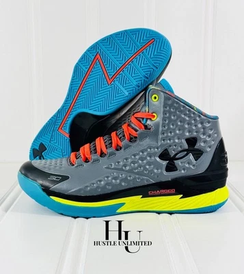 NEW Under Armour Curry 1 Retro GS ‘Sour Patch Kids’ Basketball Sneakers Youth 7 - Image 1 of 4