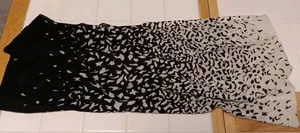 Calvin Klein Scarf . Large 31 x 28 folded Black white (BONUS MULTICOLOR SCARF) - Picture 1 of 10