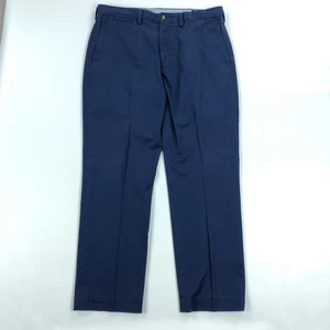 Ralph Lauren Polo Pants Mens 34x30 Blue Stretch Classic Fit Chino - Picture 1 of 11