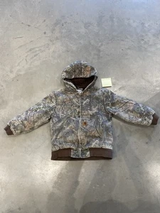 Carhartt Men's Medium Vintage Camo Full Zip Hooded Jacket - Picture 1 of 8