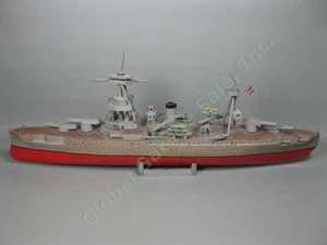 RARE WWII USS Texas BB-35 US Navy Battleship Hand Carved Trench Art Wood Model - Picture 1 of 24