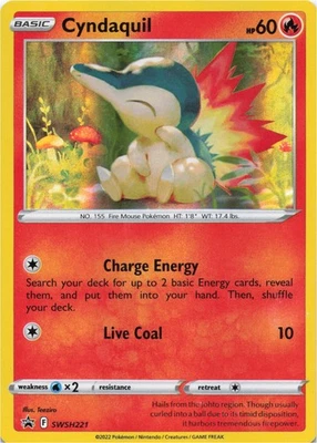 Pokemon - Cyndaquil #SWSH221 - SWSH: Sword & Shield Promo Cards Holo - Image 1 of 2