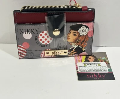 CARTERA TARJETERO NIKKY BY Nicole lee “ciega por ti zip” Foto 1 de 4
