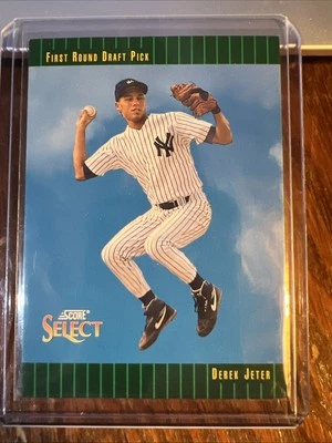 Tarjeta de novato Derek Jeter 1993 Score Select RC draft pick #360 Yankees casi nueva-como nueva corte Foto 1 de 4