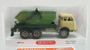 Wiking 1:87, n.: 679 08, Rimorchio ribaltabile Henschel, confezione originale - Foto 1 di 1