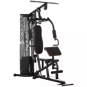 Multi-Gym Workout Station 45kg Weight Stack Full Body Fitness Home Gym Equipment - Picture 1 of 11