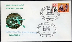 Germany 1974 - FIFA - World Cup - Frankfurt - Scotland- Yugoslavia - Cover - Picture 1 of 2