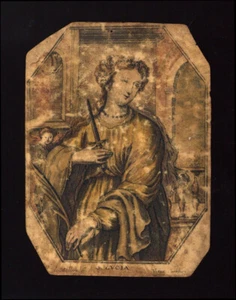 SANTINO PERGAMENA 1700 S.LUCIA V.M. cabbaye - Imagen 1 de 1