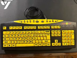 Keys U See USB Wired Large Print Computer Keyboard - Tested Works - Picture 1 of 2