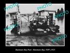 OLD POSTCARD SIZE PHOTO OF BATEMANS BAY NSW THE OLD CAR FERRY PUNT c1925