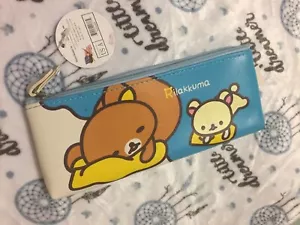 Rilakkuma Bear Pencil Case,orange Or Blue,school, Cosmetic, New,random Color - Picture 1 of 12