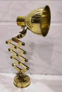 Lámpara de pared de brazo oscilante de latón vintage hecha a mano | Accesorio... - Imagen 1 de 11