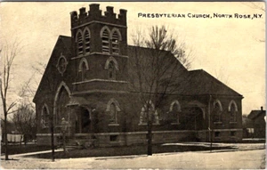 North Rose, NY, Presbyterian Church, Postcard, 1911 #2816 - Picture 1 of 2