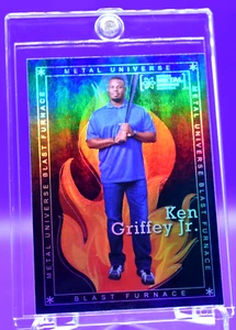 KEN GRIFFEY JR UD BLAST FURNACE METAL UNIVERSE RAINBOW REFRACTOR SP INVEST NOW - Picture 1 of 3