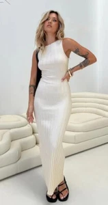 Princess Polly Women's Harp Maxi Dress Sz L/XL BNWT White Sexy Classic Old Money - Picture 1 of 9