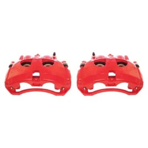 Power Stop Front Red Calipers w/Brackets Pair Fits 09-10 Dodge Ram 2500 - Picture 1 of 10