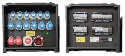 Raiden Power Distribution Box 63A 3 Phase Distro IP44 MCB 63Amp With RCBO - Image 1 of 3