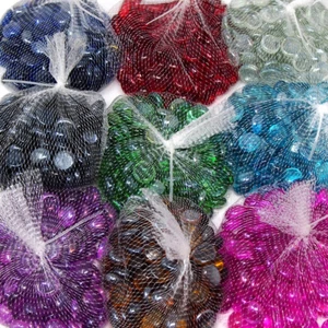 Flat Glass Marble Gems, 15-Ounce, 80-count - Picture 1 of 13